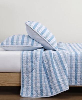 Dreamy Plaid Cotton Reversible 3-Pc. Quilt Set, Full/Queen