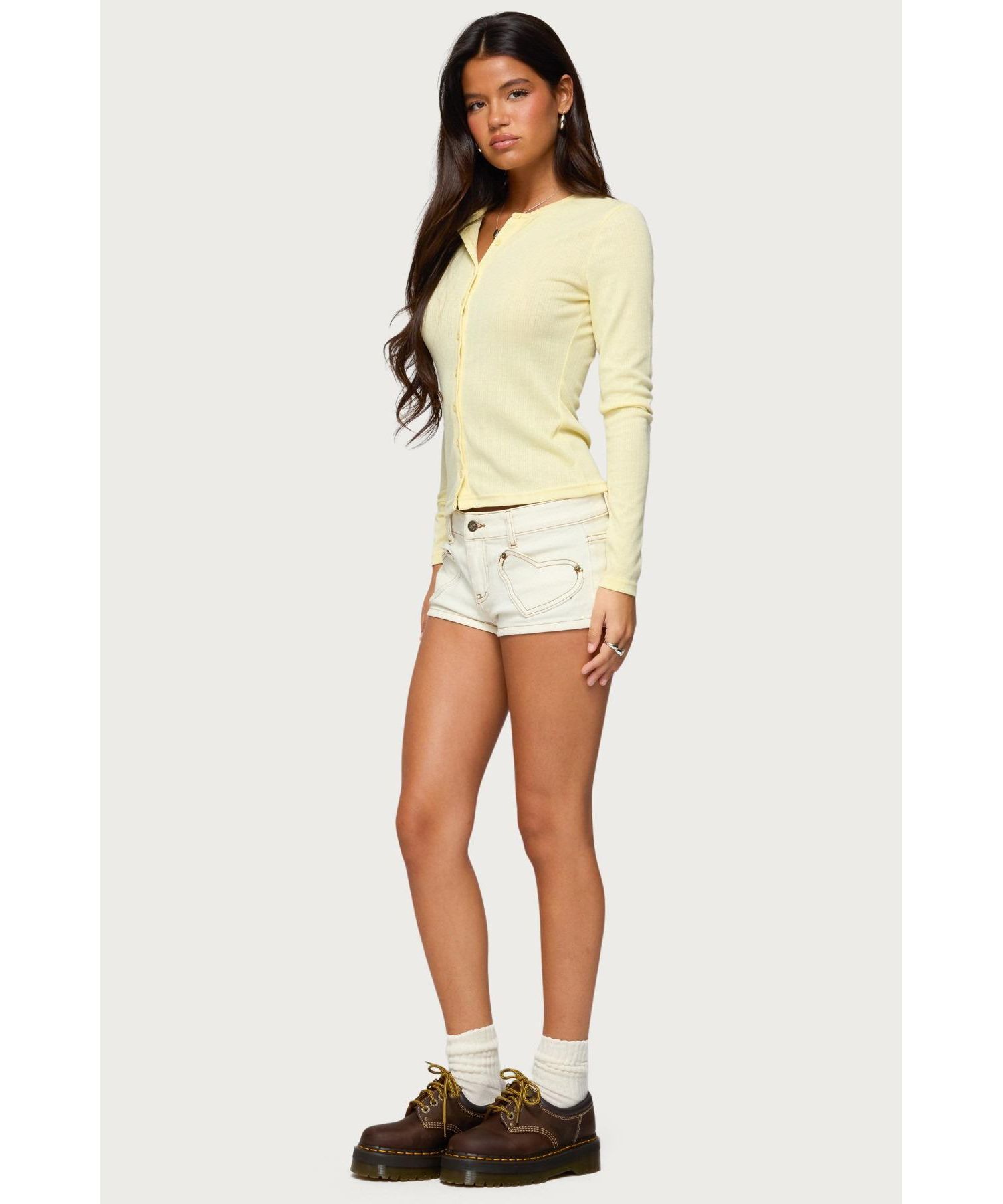 Women's Maeva Button Up Pointelle Top