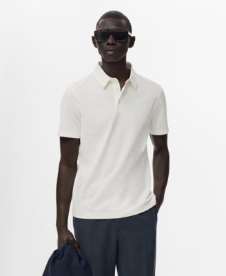 MANGO - Men'sSlim-FitCotton-PiquePoloShirt