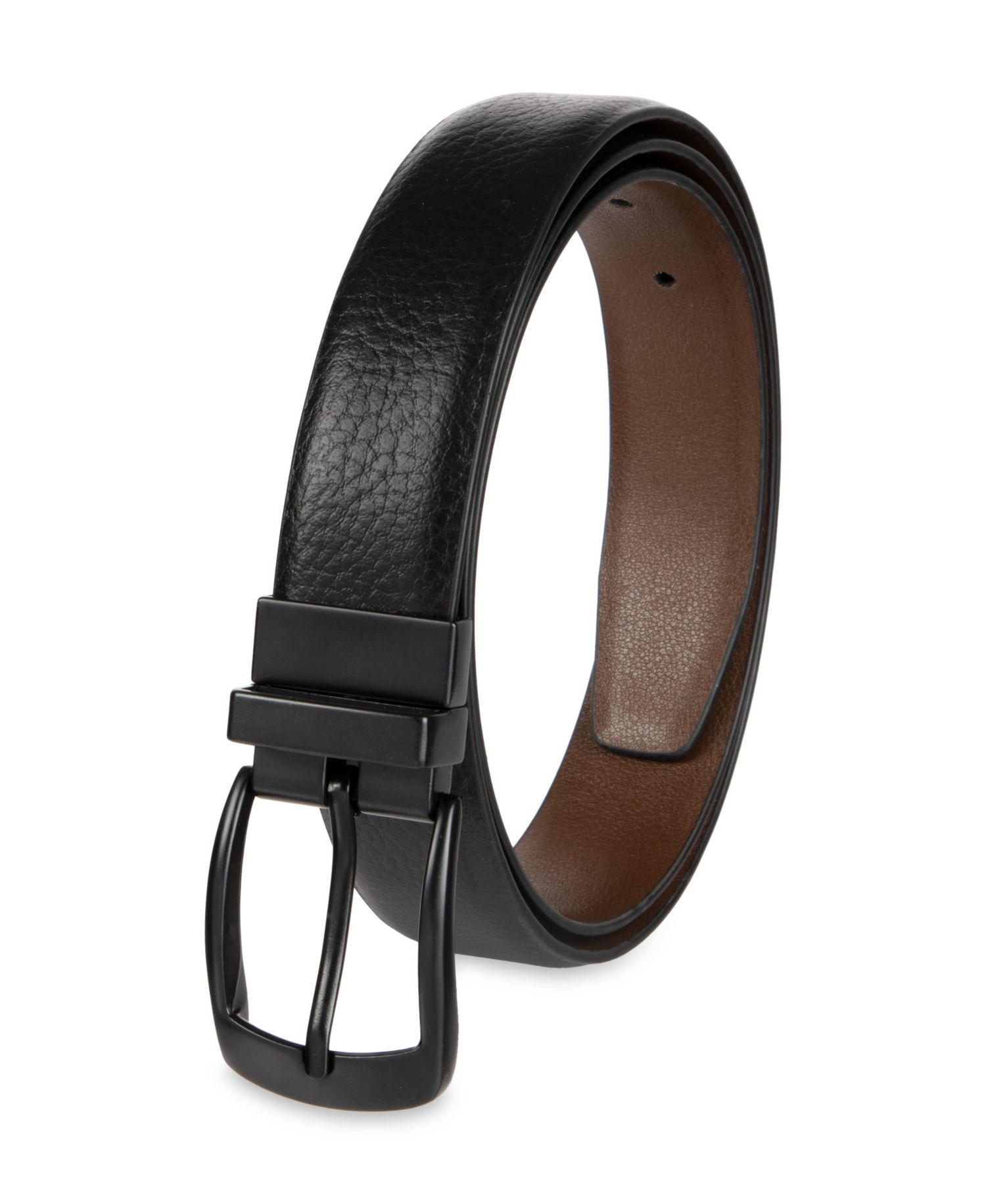 Men's Reversible Textured Leather Belt