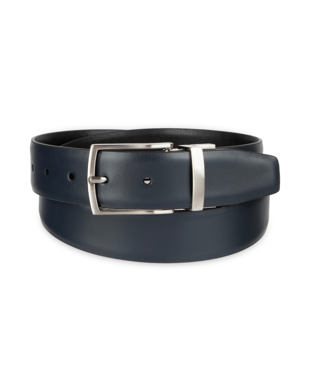 Alfani Men's 2-in-1 Reversible Dess Belt, Macy's Exclusive In Blue
