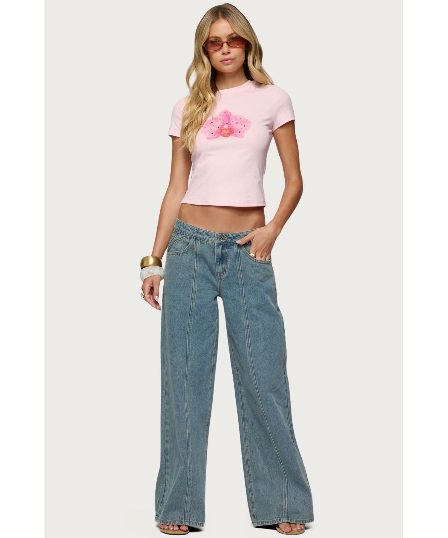 Womens Orchid Gemstone T Shirt