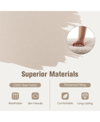 2PCS Patio Lounge Chair Recliner Chair w/ 3-Position Adjustable Backrest & Cushion