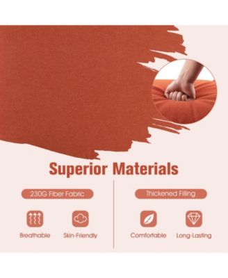 2PCS Patio Lounge Chair Recliner Chair w/ 3-Position Adjustable Backrest & Cushion