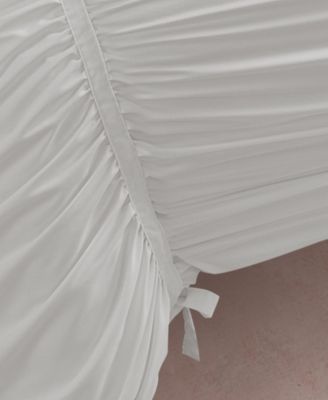 Ribbon Ruched 3-Pc. Comforter Set, King