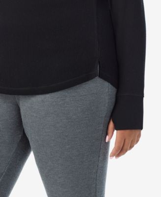 Plus Size Cozy Stretch Thermal Crew Neck Top