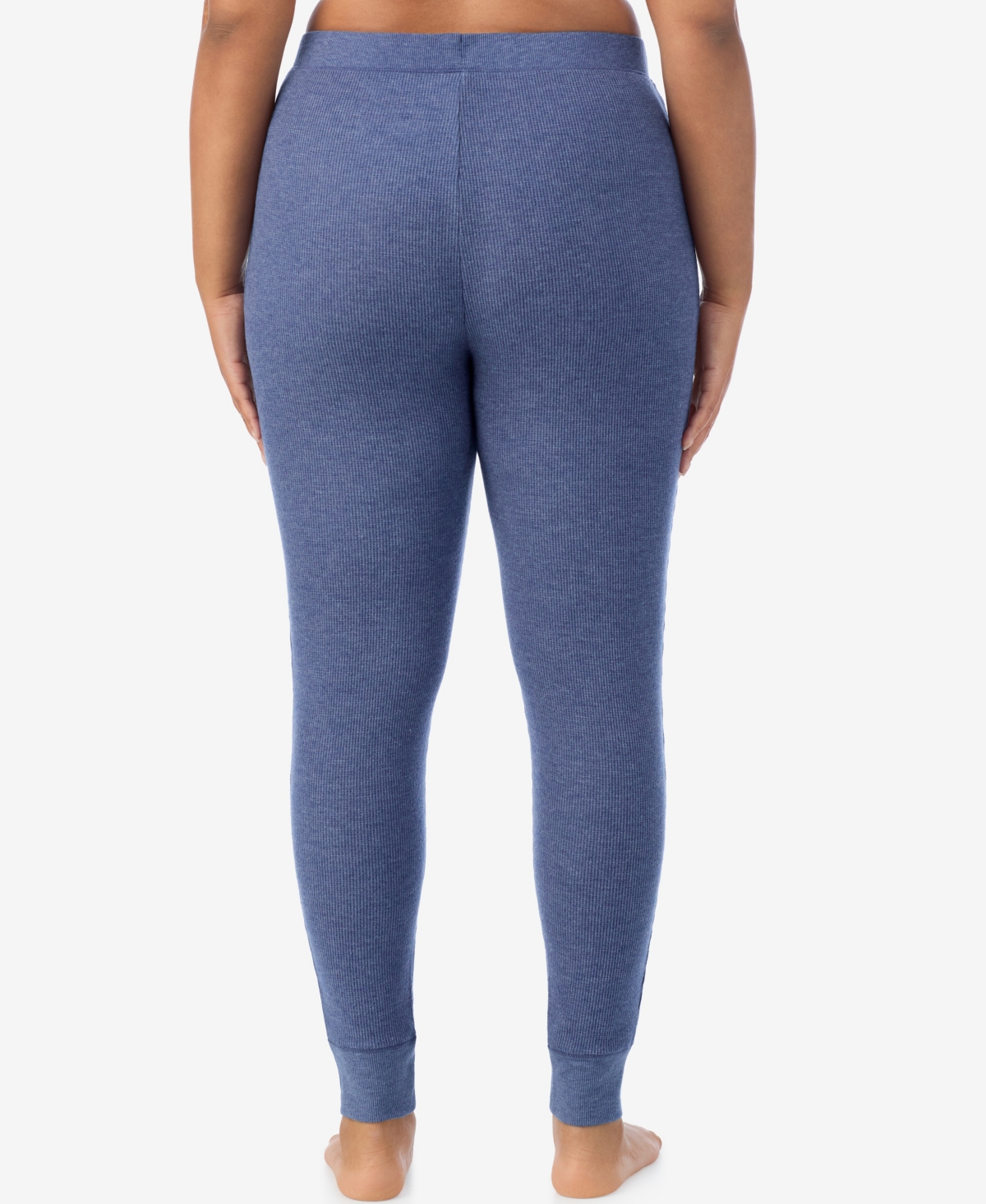 Cuddl Duds Plus Size Cozy Stretch Thermal Leggings In Blue