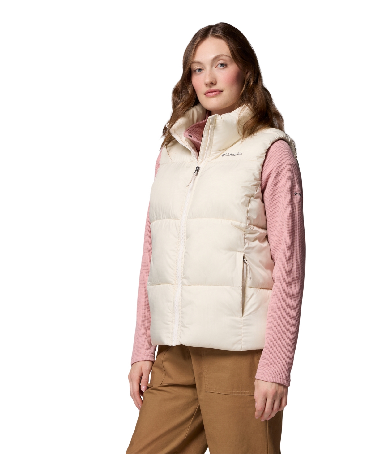 Columbia Women's Puffect Thermarator Insulated Vest In Gray