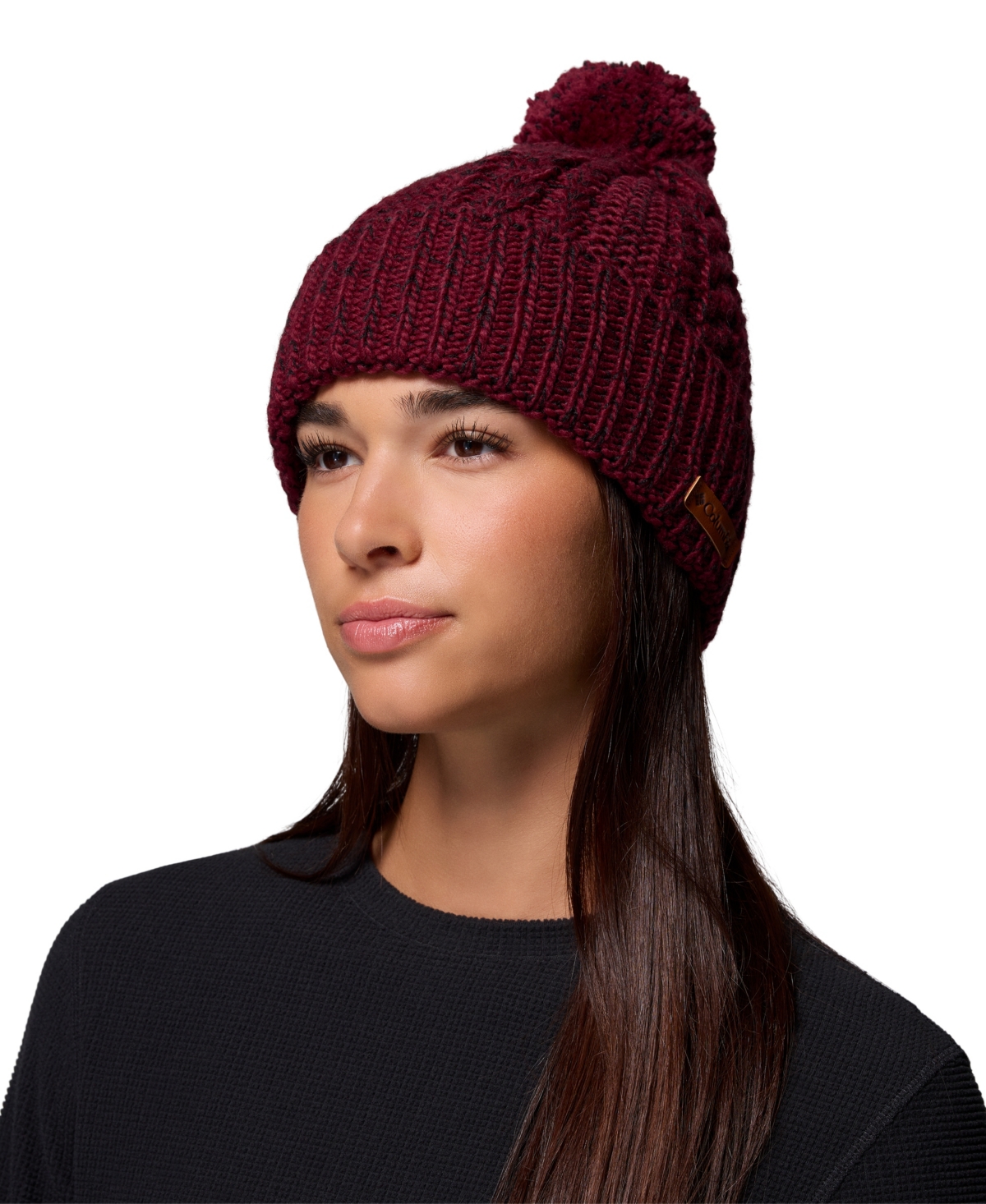 Columbia Women's Ridge Knit Beanie Hat In Red