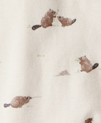 Baby Boys' or Baby Girls' Organic Beaver Creek Print Sleep and Play Pajamas