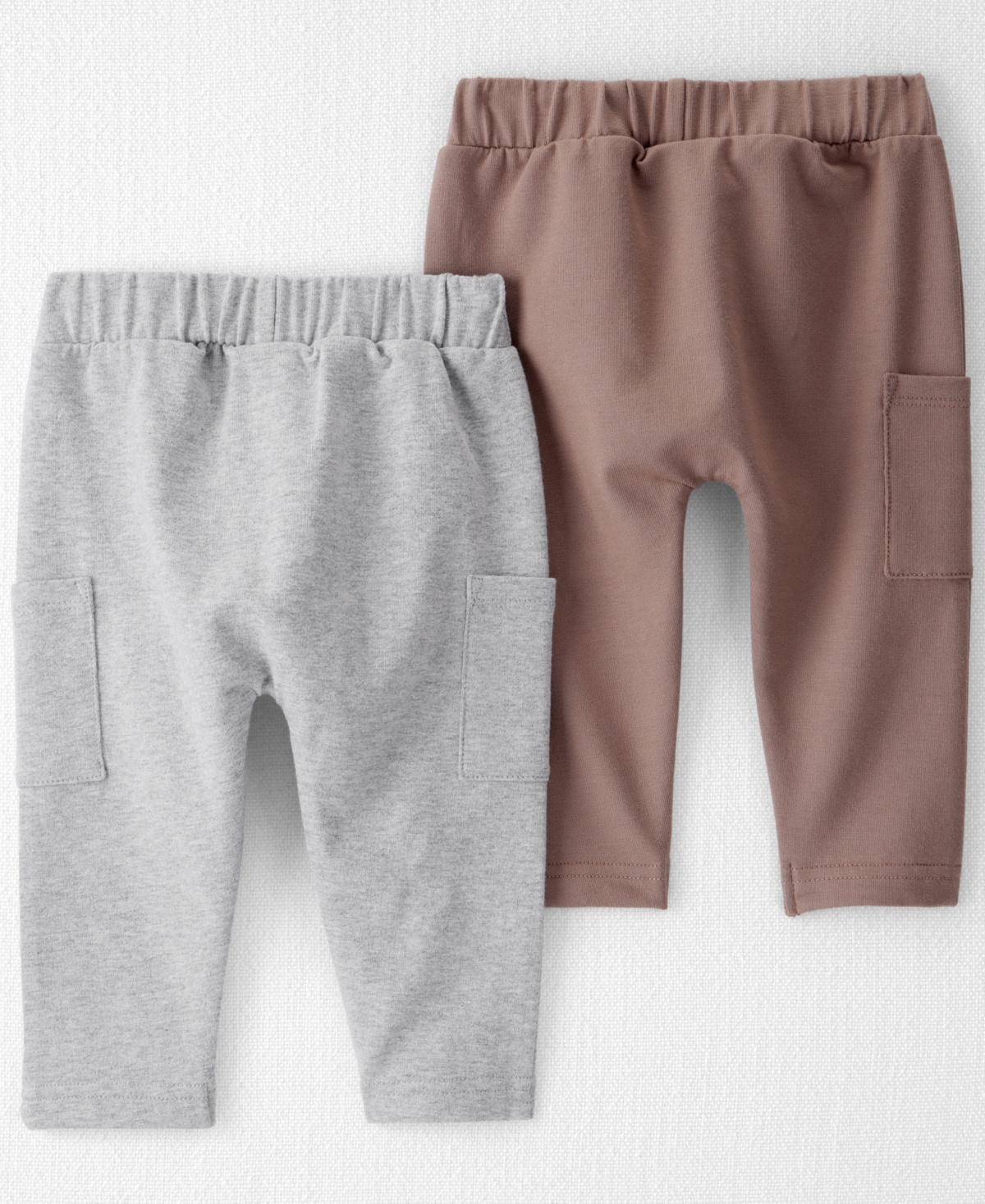 Carter's Little Planet By  Baby Boys 2-pack Organic French Terry Jogger Pants In Gray