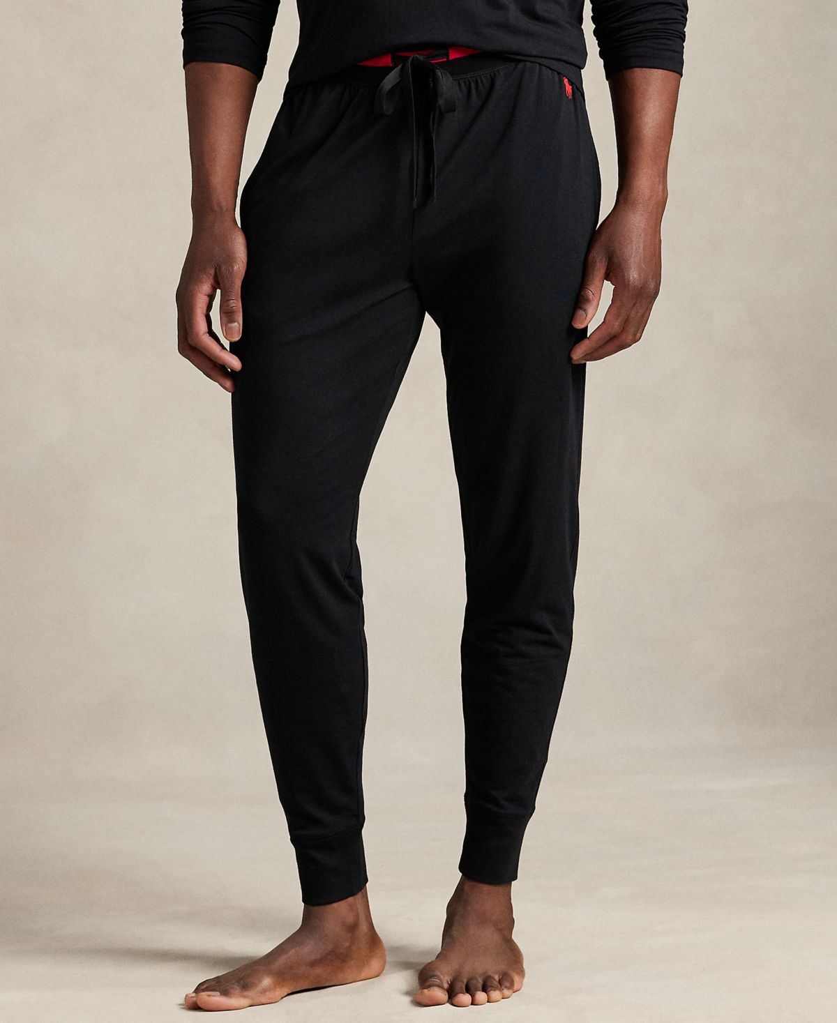 Мужские пижамные джоггеры с вышивкой для бега трусцой