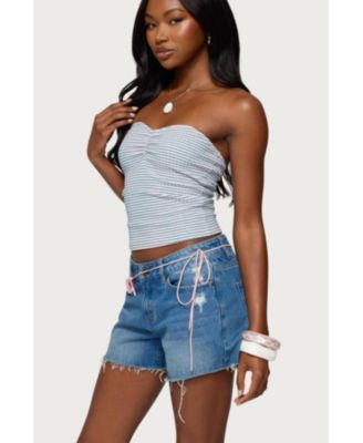 Women's Veranda Textured Striped Tube Top