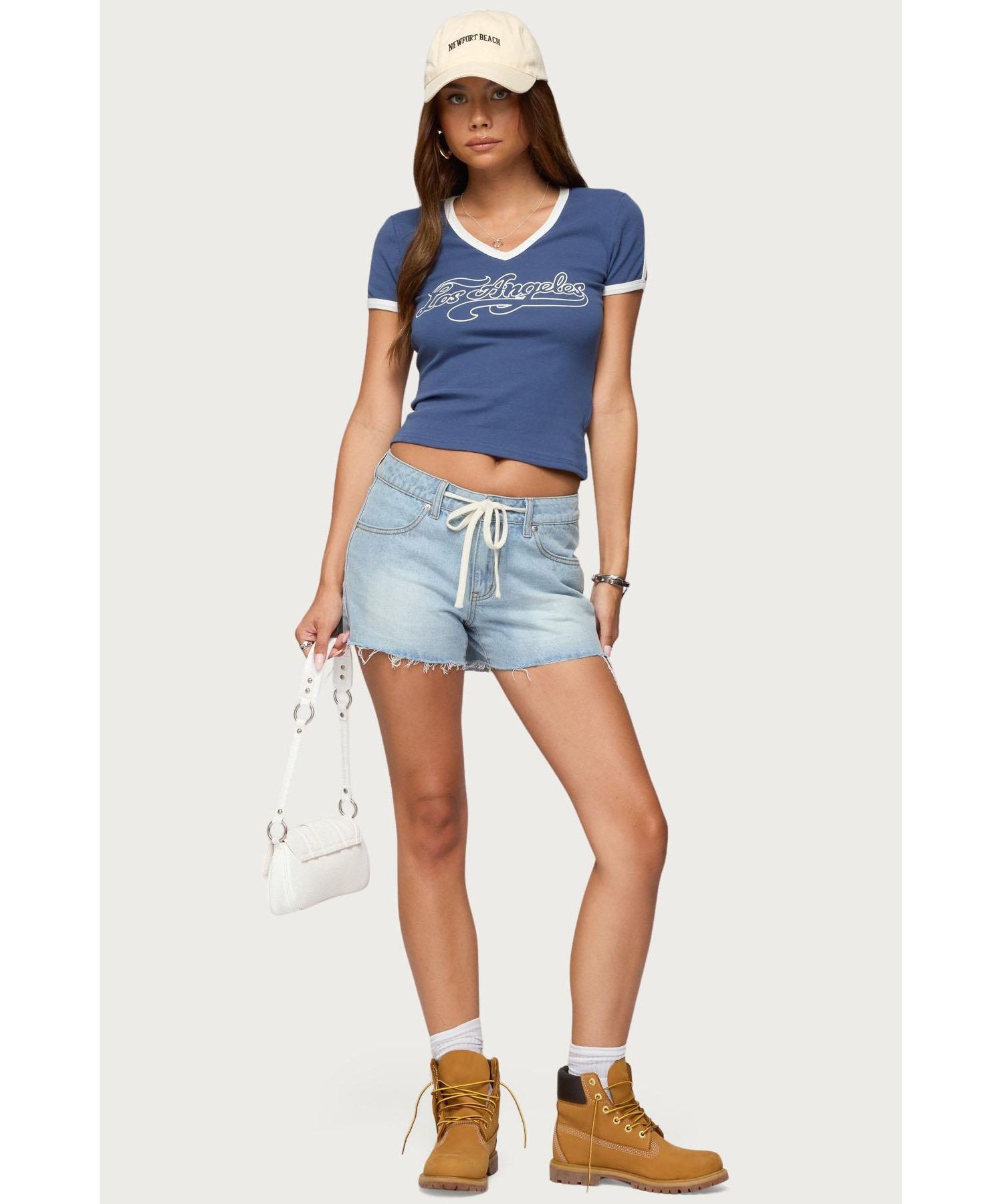 Womens Los Angeles Contrast T Shirt