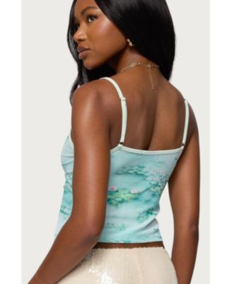 Womens Everlyn Water Lily Tank Top