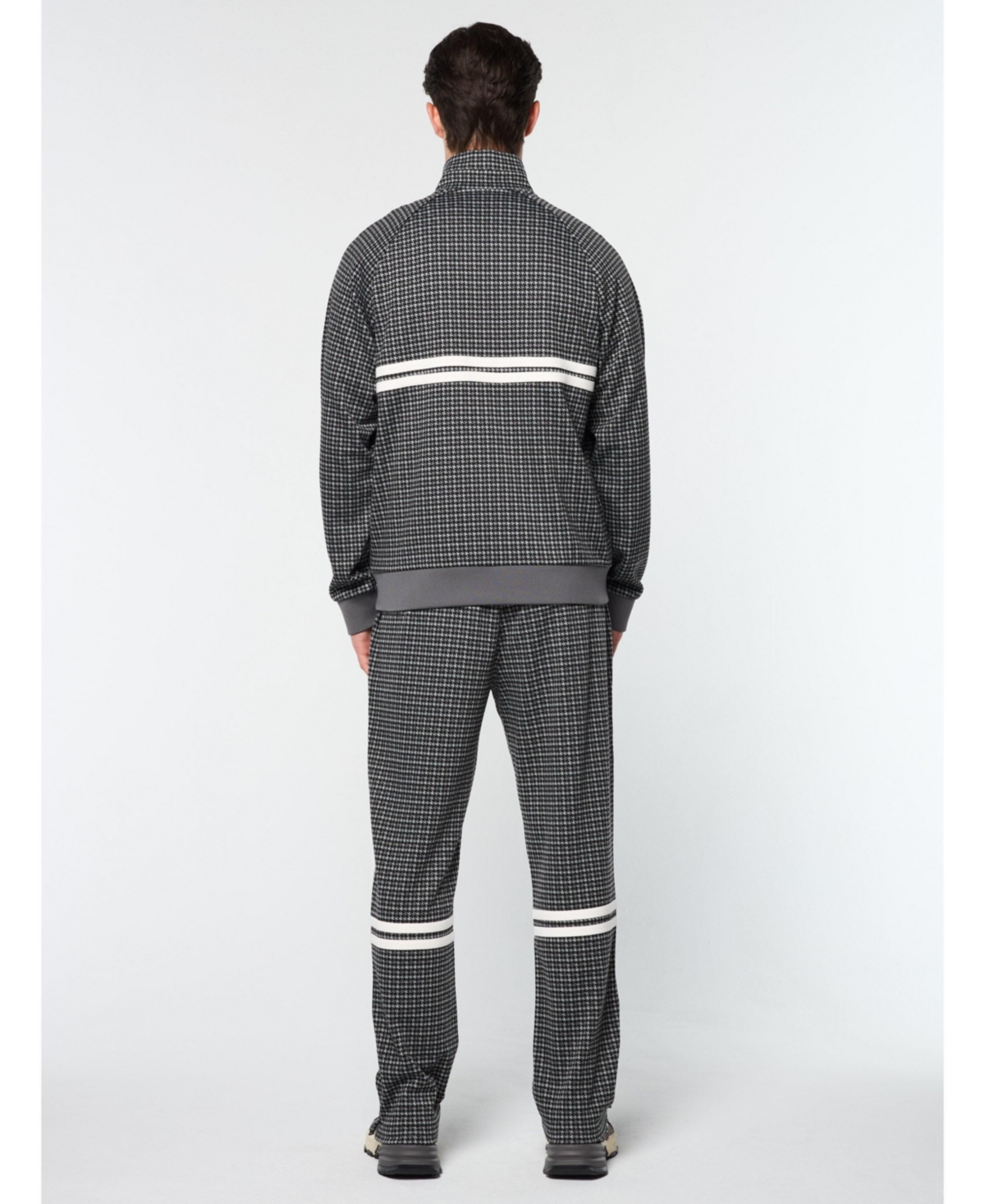 Sergio Tacchini Big & Tall Dallas Houndstooth Track Jacket