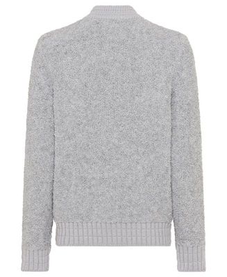Women's Boucle Zip Front Cardigan