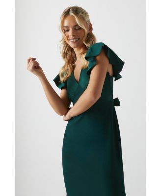 Women's V-Neck Maxi Bridesmaid Dress