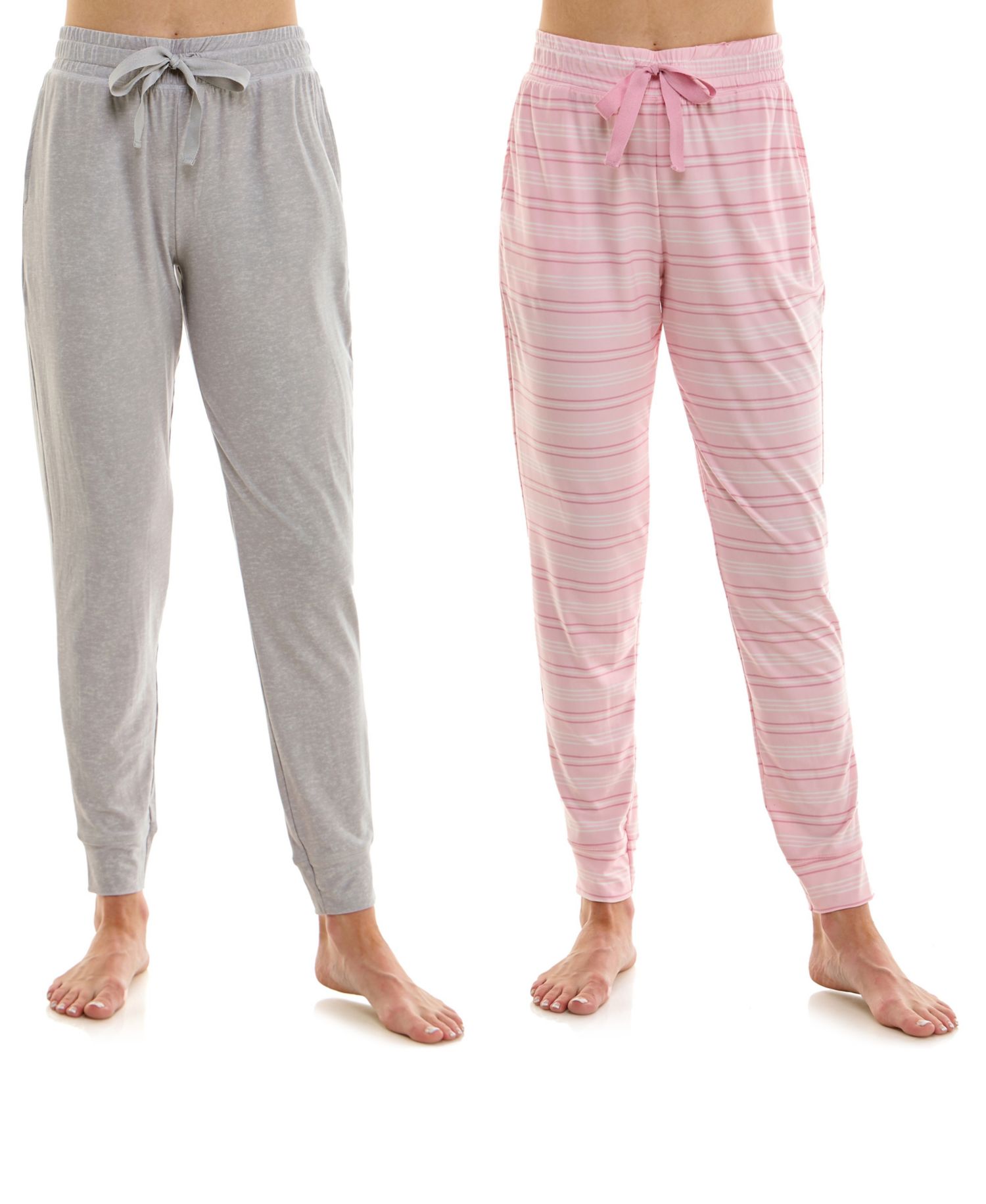Women's Ultra-Soft Jogger Pajama Bottoms, Set of 2