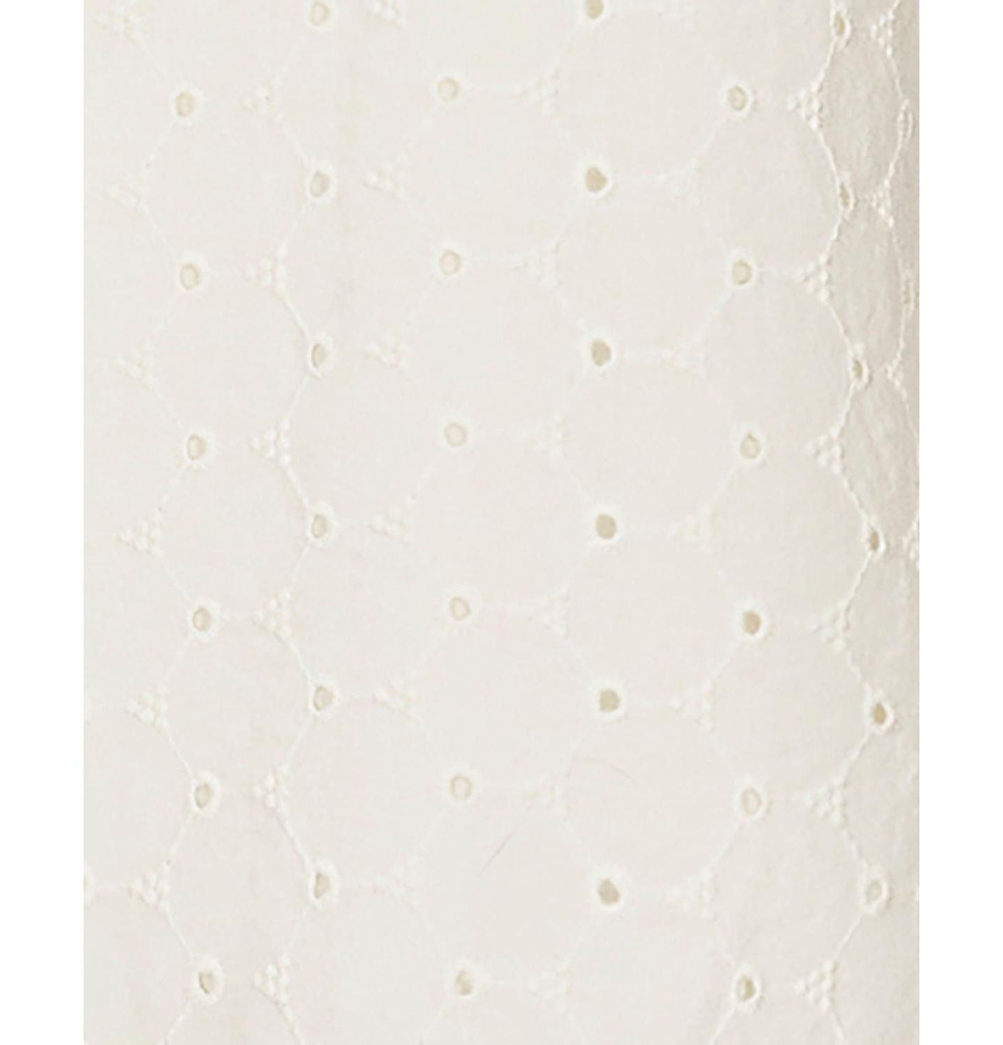 Женский топ Hope & Henry Organic Ruffle Neck Eyelet, цвет: Слоновая кость — фото 6