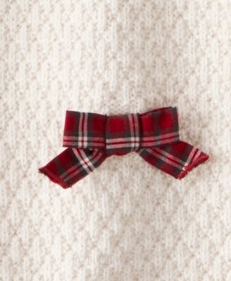 Baby Girls' Plaid Bow Long Sleeves Jumpsuit