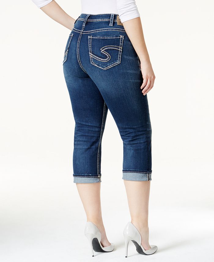 Silver Jeans Co. Silver Jeans Plus Size Suki Capri Jeans - Macy's