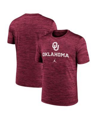 Jordan - Men's Crimson Oklahoma Sooners Primetime Velocity T-Shirt