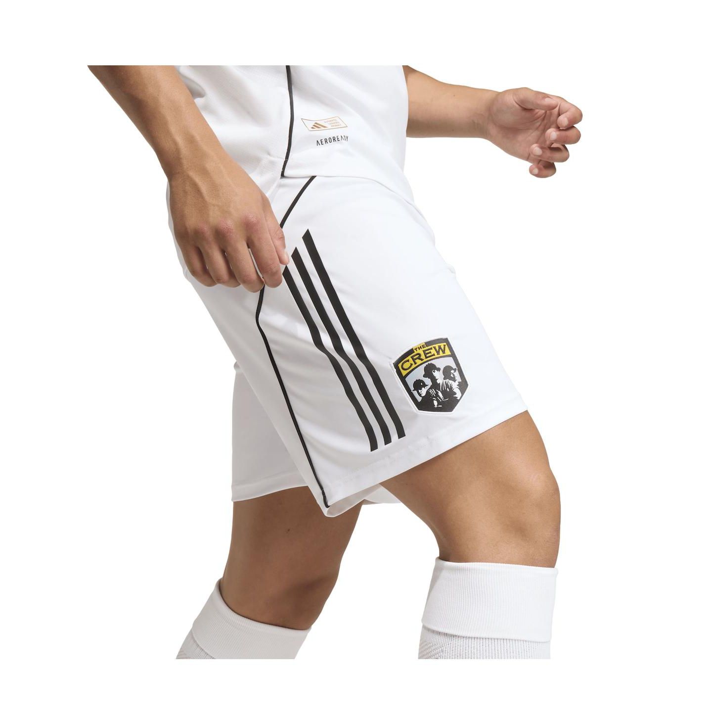 Мужские шорты adidas White Columbus Crew 2025 Archive Collection Authentic — фото 4