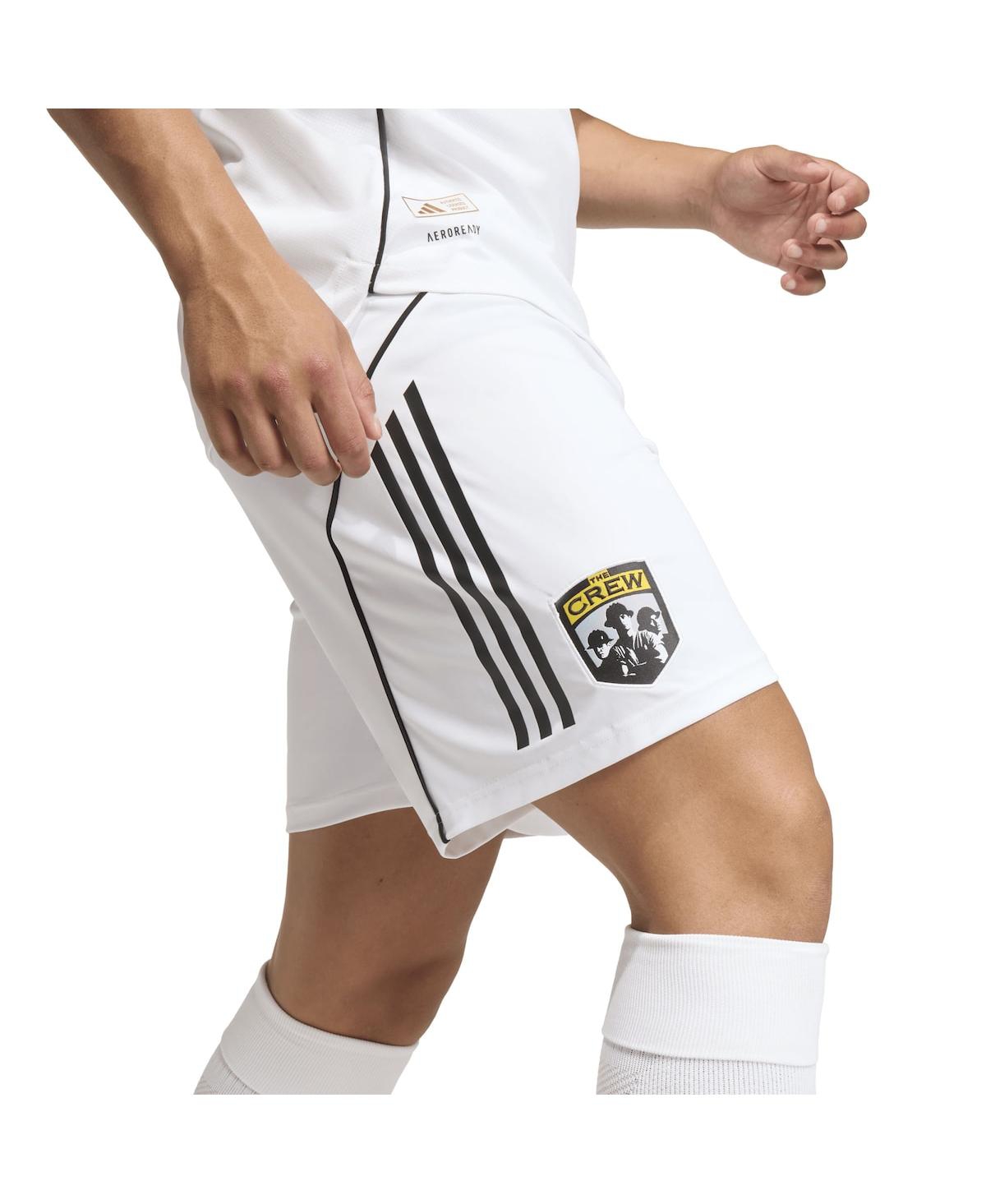 Adidas Men's White Columbus Crew 2025 Archive Collection Authentic Shorts