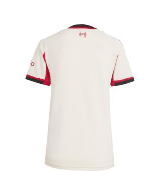 Women's White Liverpool 2025/26 Away Replica Jersey