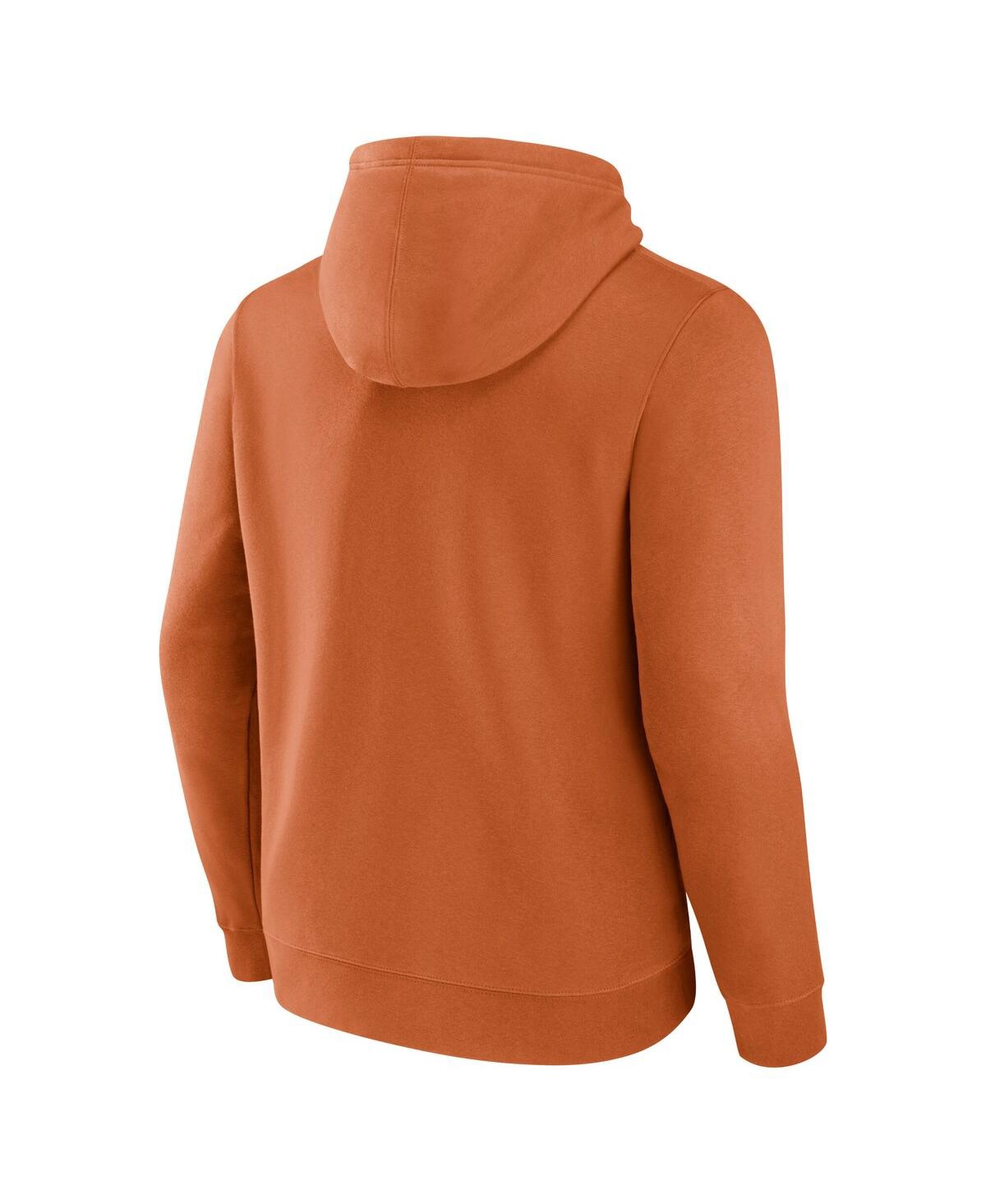Fanatics Men's Texas Orange Texas Longhorns Second Wind Distressed Pullover Hoodie In Orange