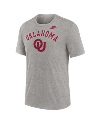 Men's Heather Gray Oklahoma Sooners Legacy Arch Tri-Blend T-Shirt