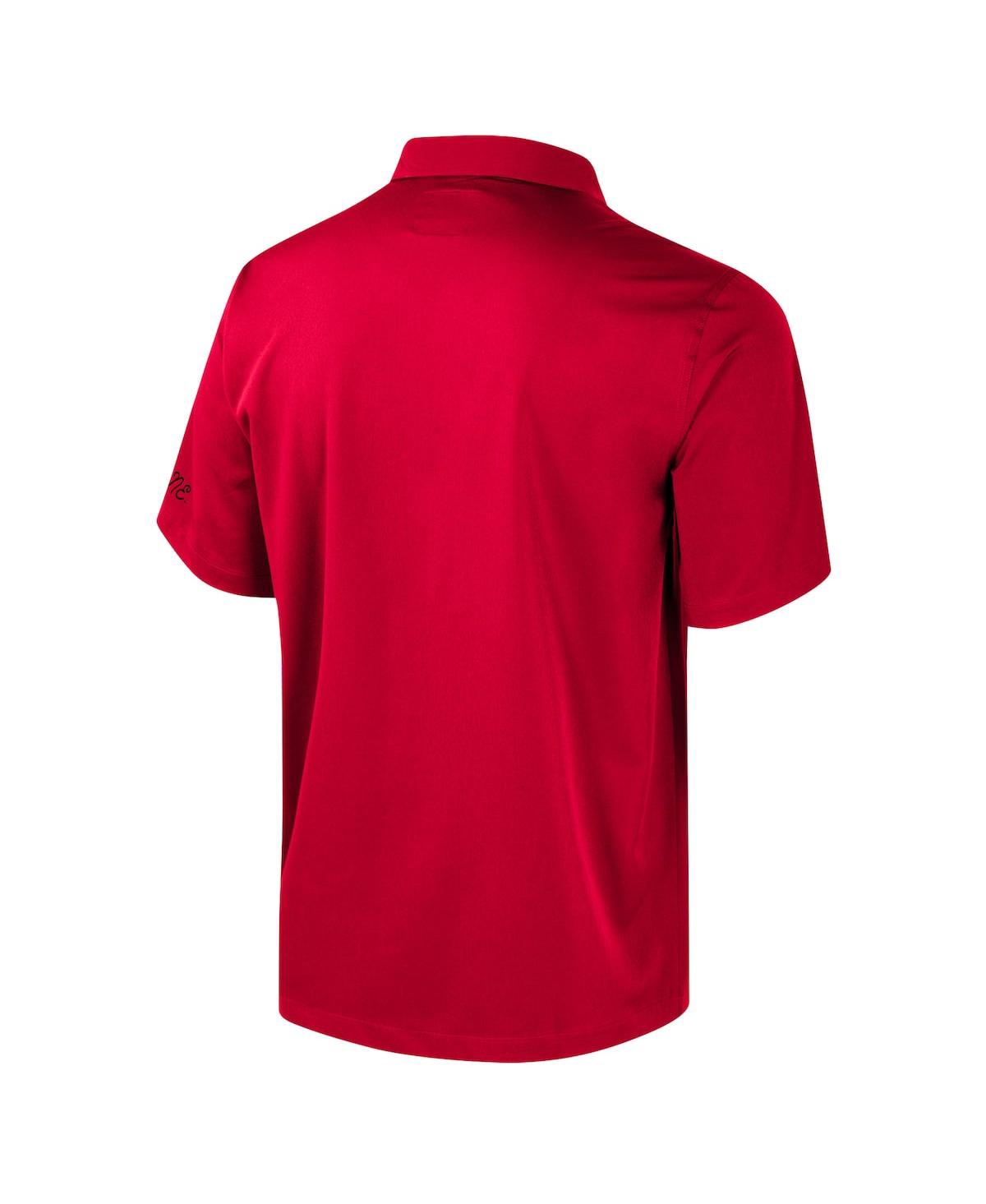 Colosseum Men's Scarlet Nebraska Huskers Strike Bowling Button-up Shirt In Red