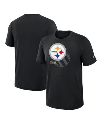 Fanatics - Men's Black Pittsburgh Steelers Left End Run Slub Performance T-Shirt