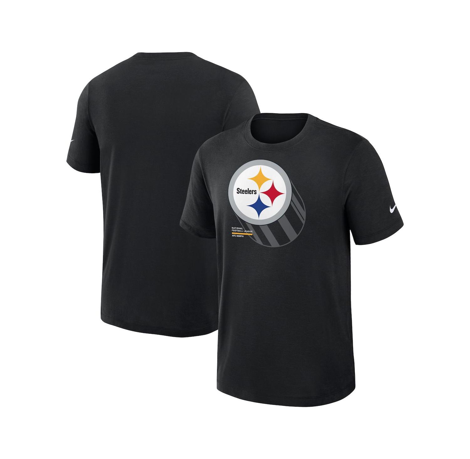 Nike Men's Black Pittsburgh Steelers Left End Run Slub Performance T-Shirt
