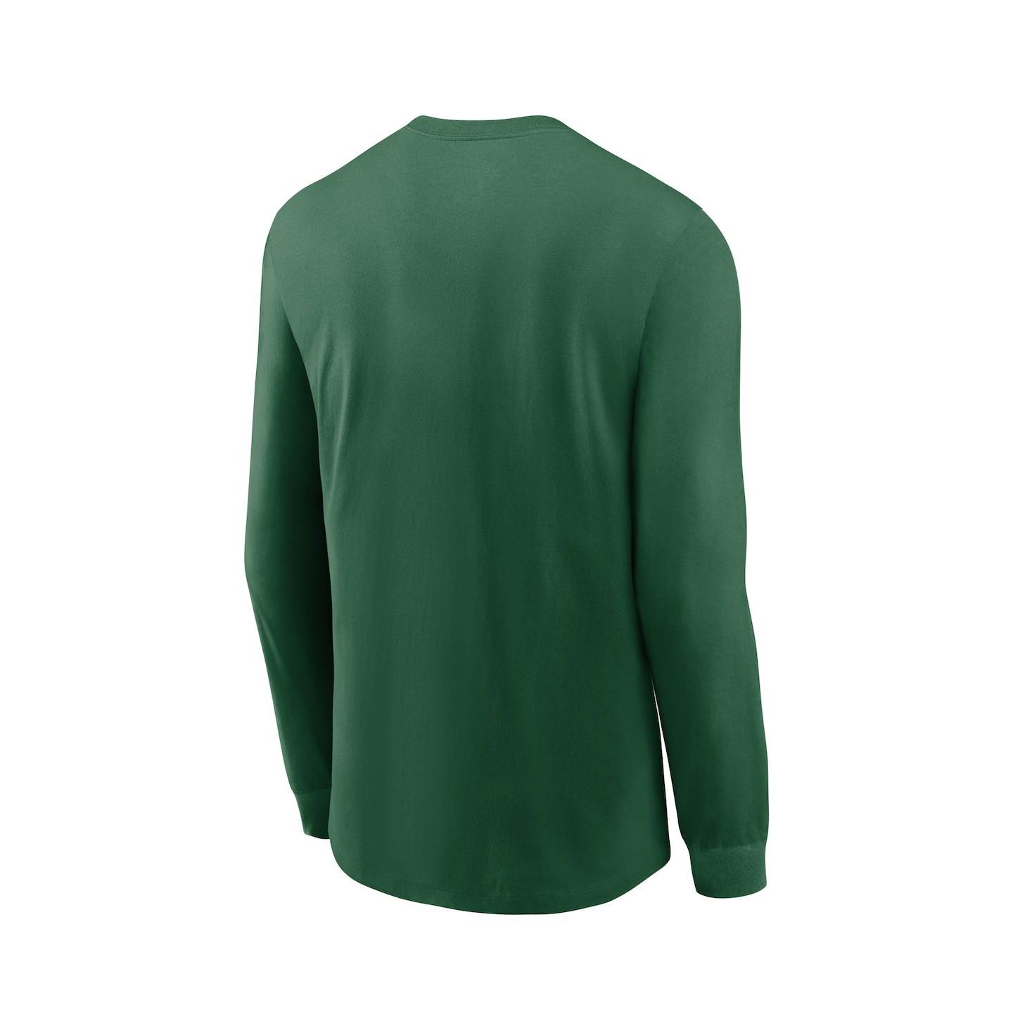 Мужская футболка Nike Green New York Jets Play to Win Essential Long Sleeve — фото 2