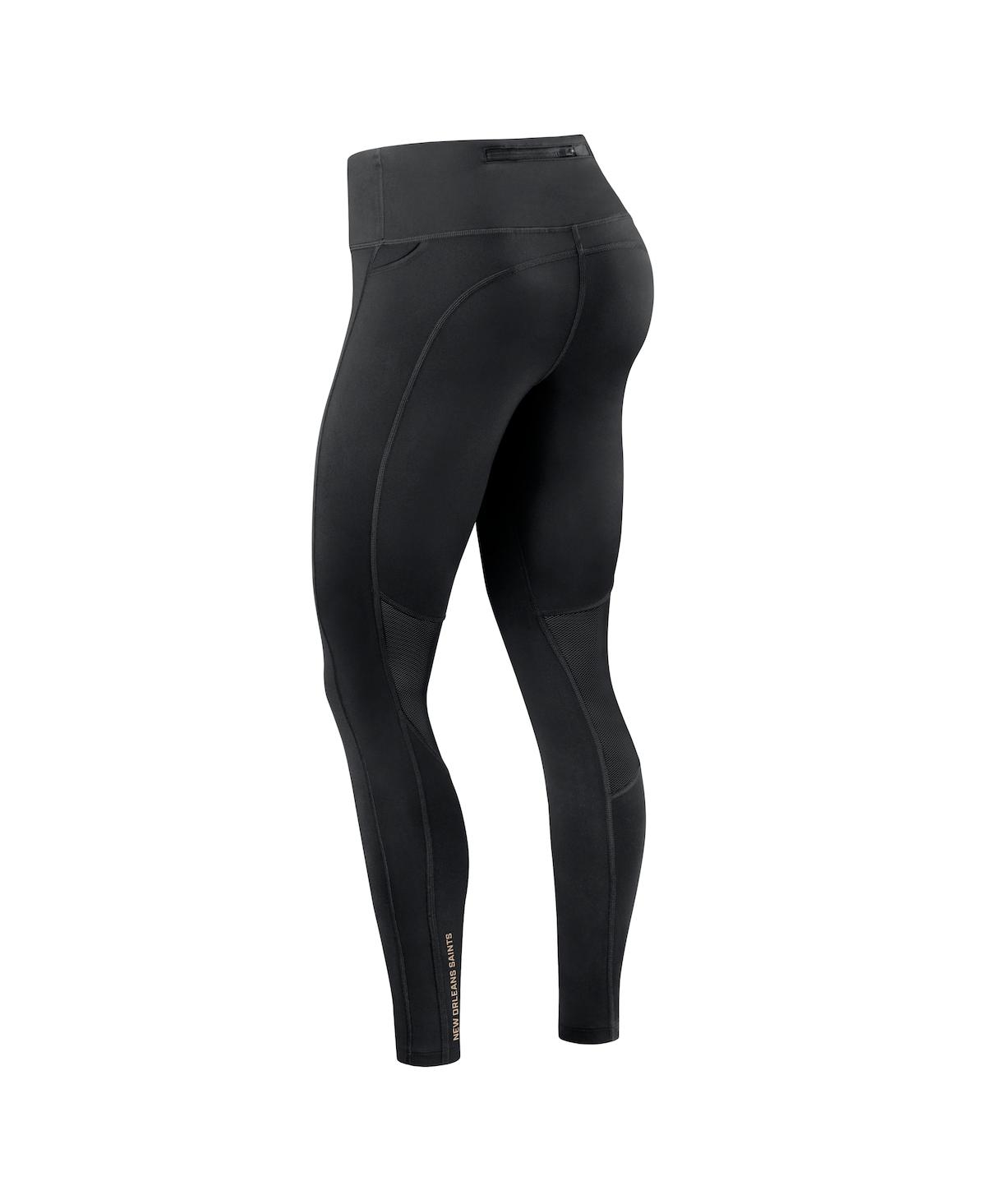 Nike Women's Black New Orleans Saints Primetime Epic Fast Performance Leggings In Black