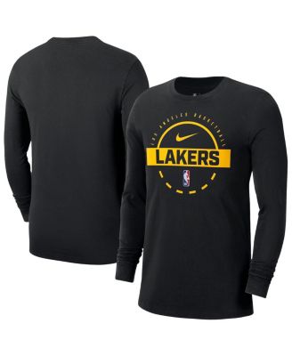 Nike - Men's Black Los Angeles Lakers Authentic Long Sleeve Practice T-Shirt