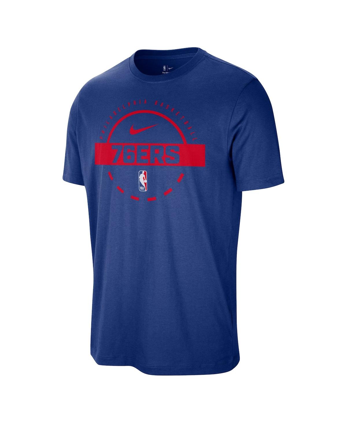 Nike Blue Detroit Pistons Authentic Practice T-shirt In Blue
