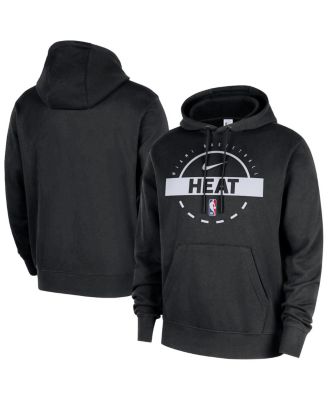 Nike - Men's Black Miami Heat 2025/26 Authentic Practice Club Pullover Hoodie