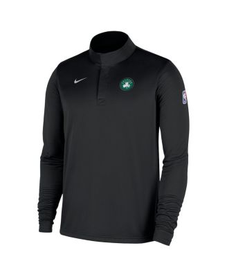 Men's Black Boston Celtics 2025/26 Authentic Coaches Quarter-Zip Pullover Jacket
