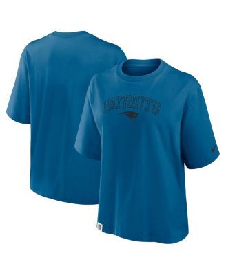 Nike - Women's Blue New England Patriots Glory Arch Boxy T-Shirt