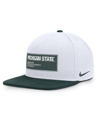 Nike - Men's White/Green Michigan State Spartans 2025 On-field Patch Pro Dri-FIT Snapback Hat