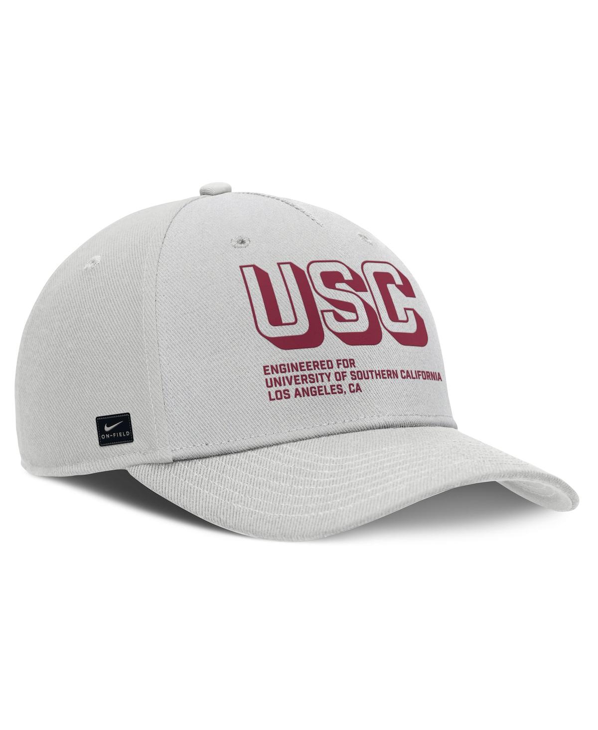 Nike Men's Gray Usc Trojans 2025 Sideline Dust Pinched Rise Adjustable Hat In Gray