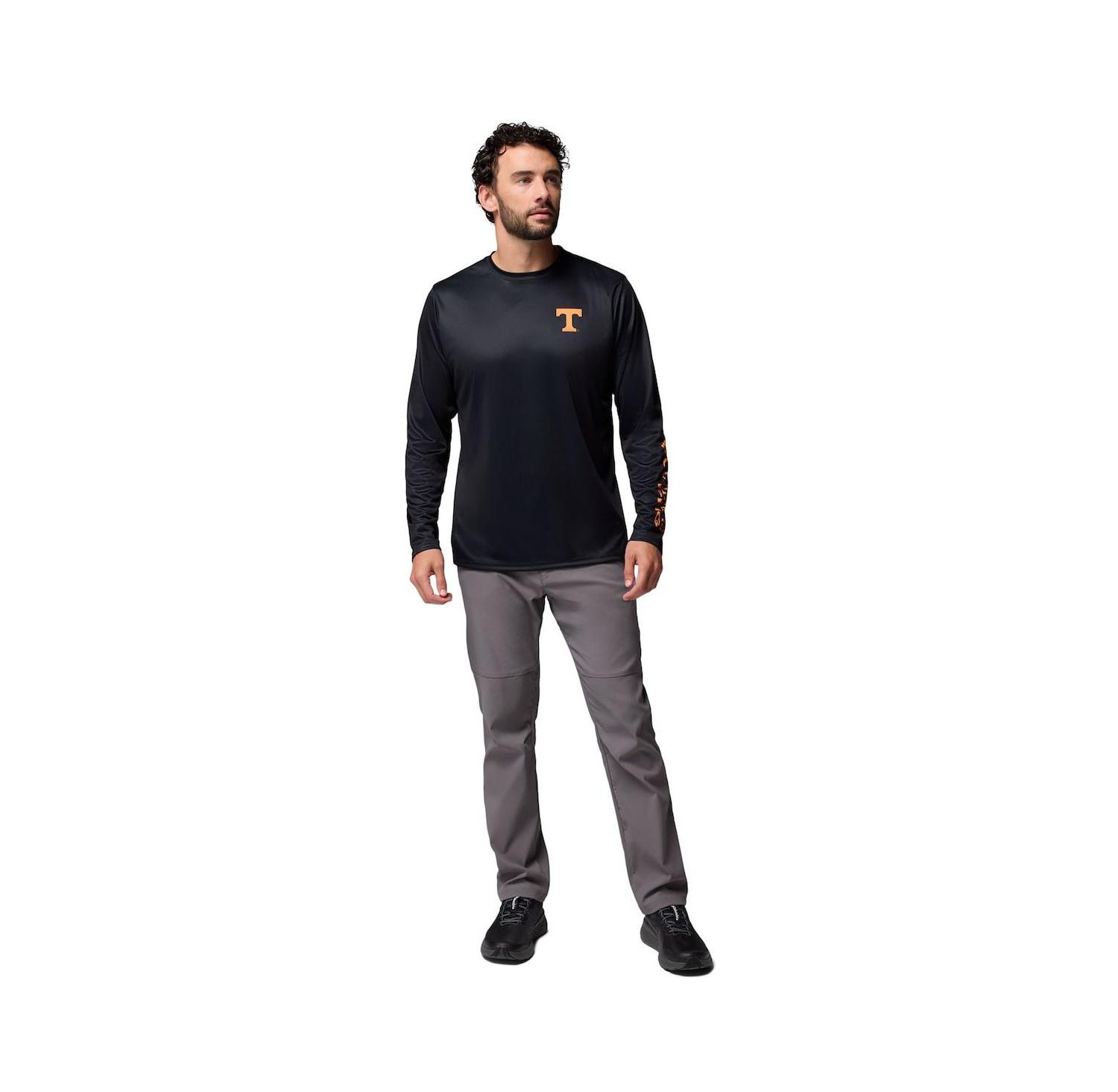 Men's Black Tennessee Volunteers PHG Terminal Shot 3-Hit Long Sleeve T-Shirt