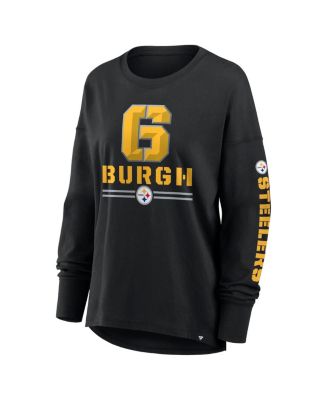 Women's Black Pittsburgh Steelers Hometown Legacy Long Sleeve T-Shirt