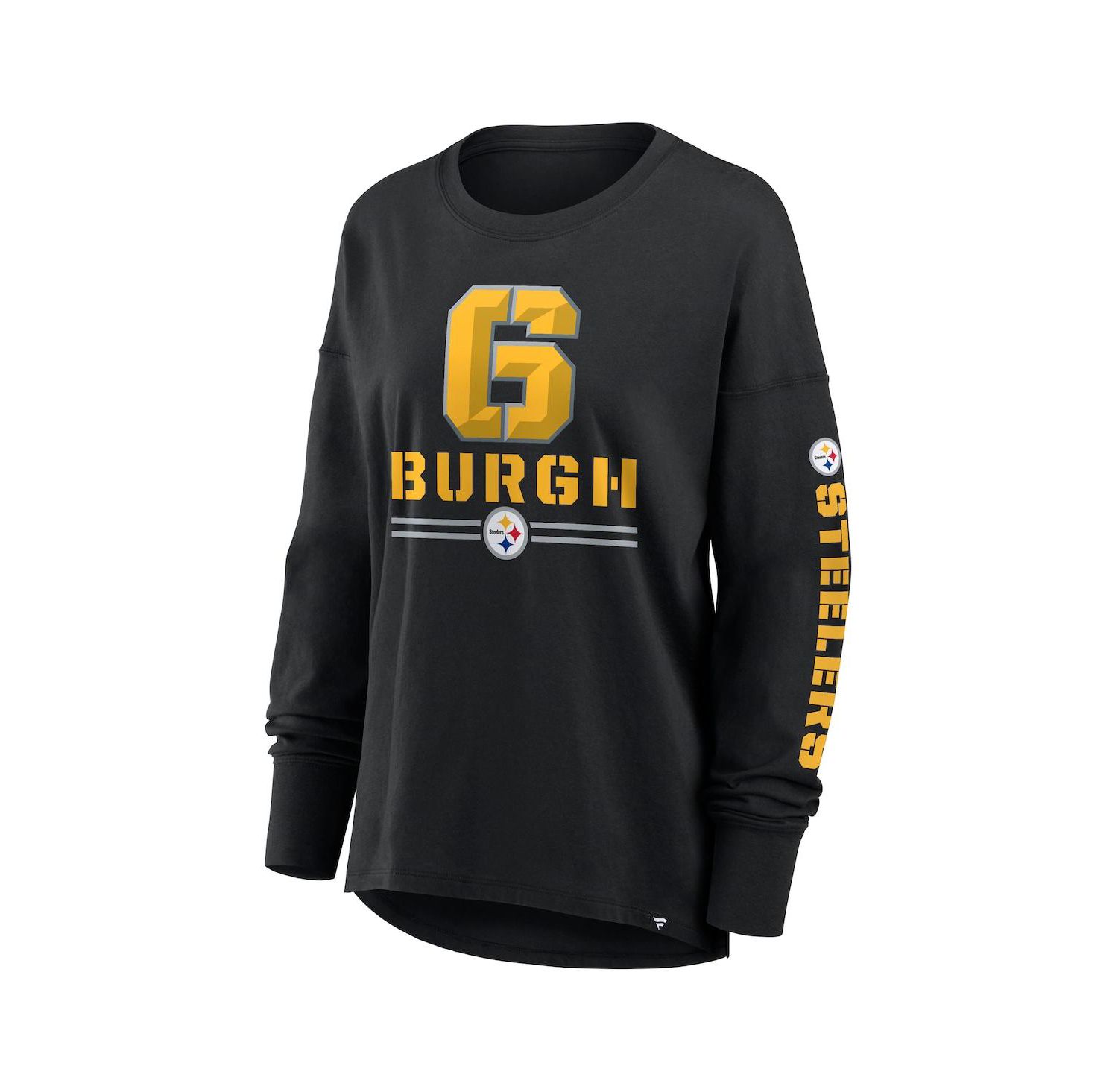 Women's Black Pittsburgh Steelers Hometown Legacy Long Sleeve T-Shirt