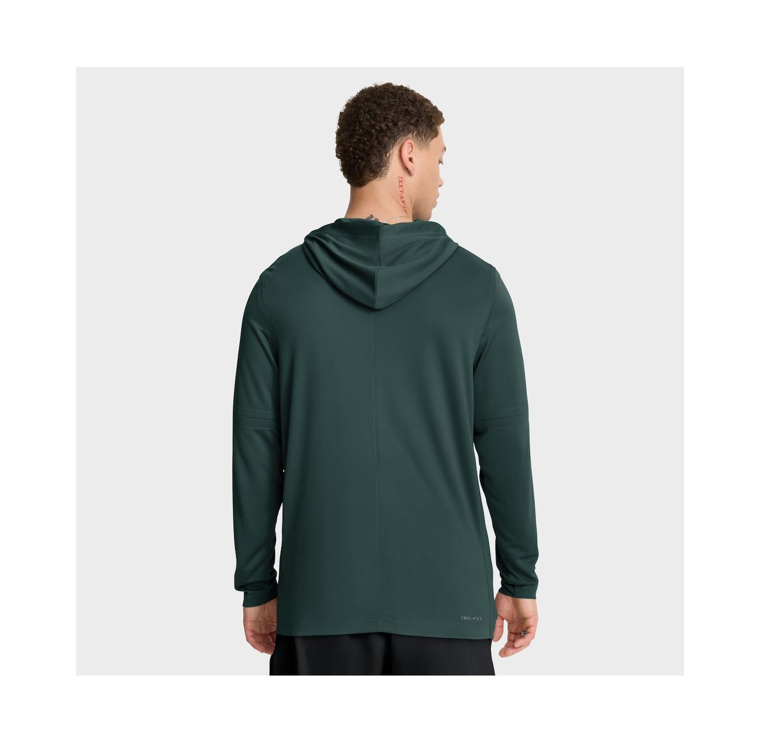 Men's Green Michigan State Spartans 2025 Sideline Performance Long Sleeve Hoodie T-Shirt