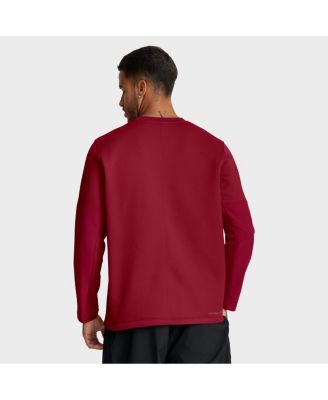 Men's Crimson Alabama Crimson Tide 2025 Sideline Coach Performance Long Sleeve T-Shirt
