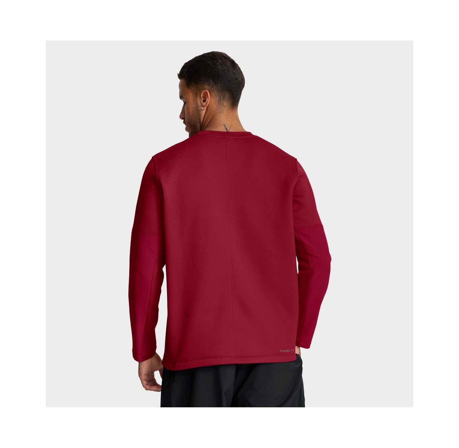 Men's Crimson Alabama Crimson Tide 2025 Sideline Coach Performance Long Sleeve T-Shirt